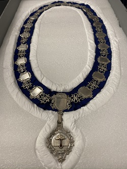 The mayoral chains of the Tawa borough.