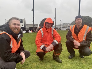 Gus, Ray and Matt know a lot about lawns.