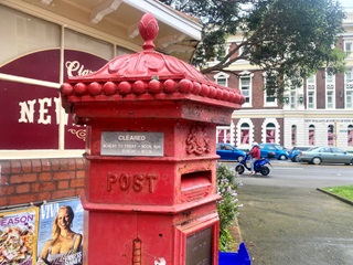 The mail box in Post Office Square.