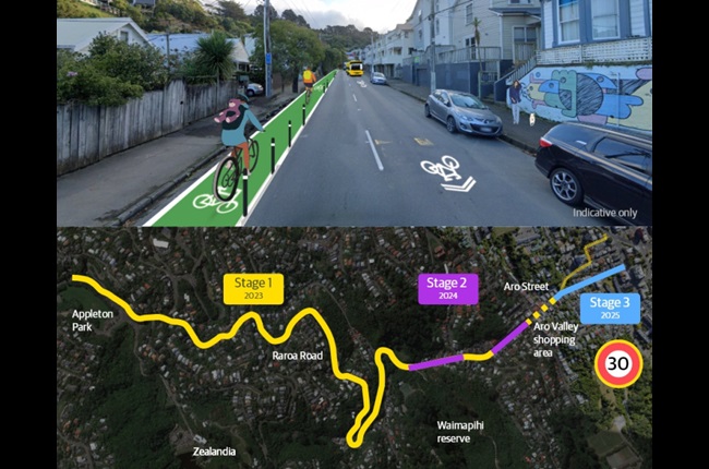 More sustainable transport options through Aro Valley and Ngaio  