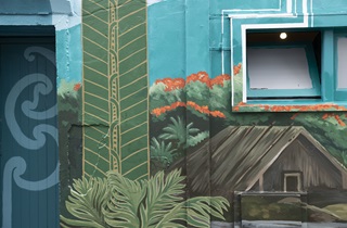 Close up of Waimapihi mural