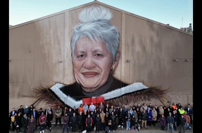 New mural pays tribute to local kaumātua June Jackson