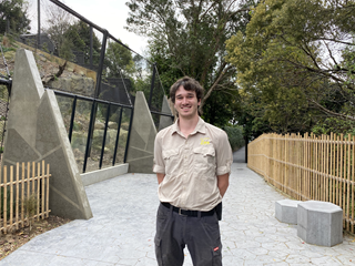 Man standing in uniform at the Wellington Zoo.