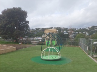 Playground with a swing.