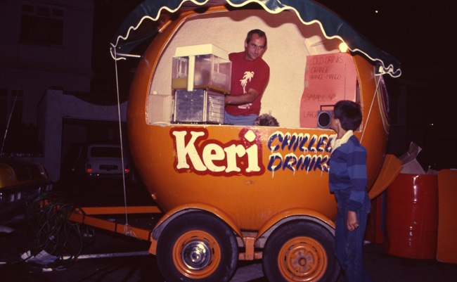 Food/drink truck at Summer City circa 1990