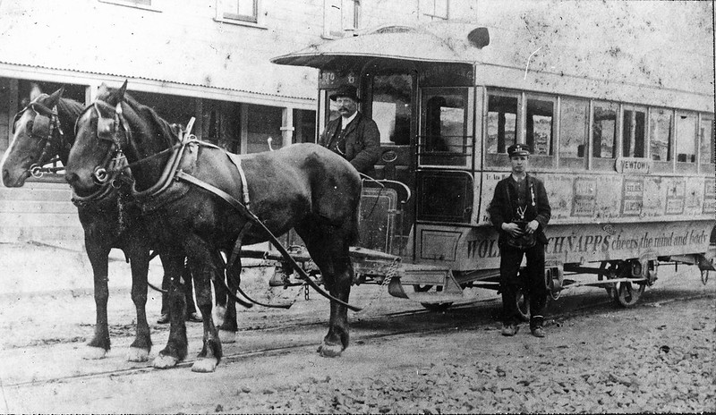 Horse and tram circa 1900