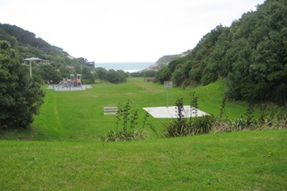 View of playing fields at Sinclair Park.