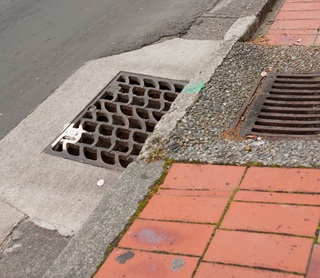 Street and footpath drains.