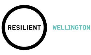 Resilient Wellington logo with the word resilient in a large black circle and Wellington in green lettering.