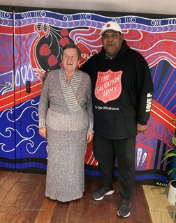 Image of Anna and Pastor Joe at Te Wāhi Āwhina 